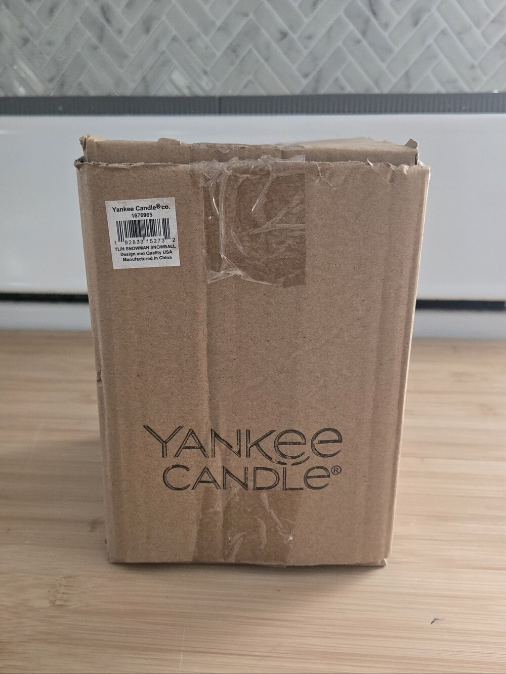 Yankee Candle Snowman Snowball Lantern w/ Black Hat, Green Scarf & Snowballs🕯 - Picture 5 of 9